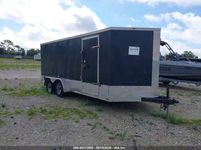  Salvage Hurst Enclosed Trailer