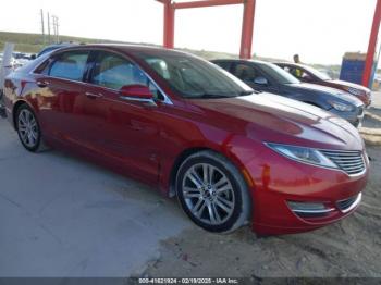  Salvage Lincoln MKZ Hybrid