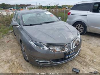  Salvage Lincoln MKZ Hybrid