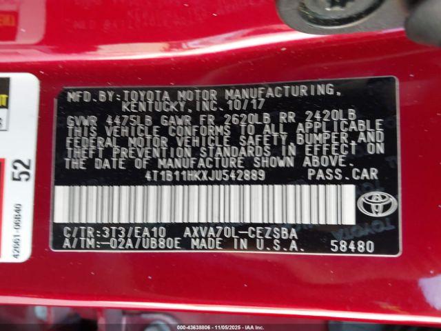 Toyota Camry Se Image 10