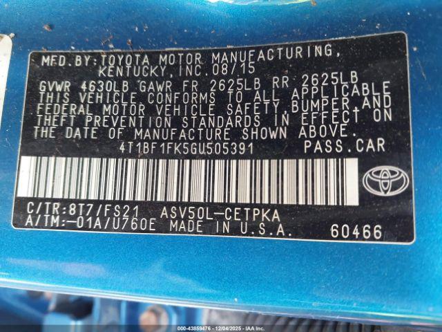 Toyota Camry Se Image 13