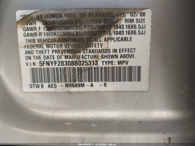 Honda Pilot Se Image 7