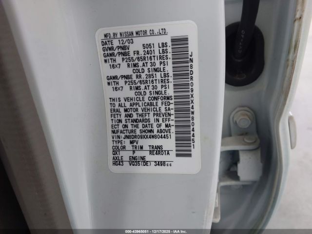 Nissan Pathfinder Se Image 11