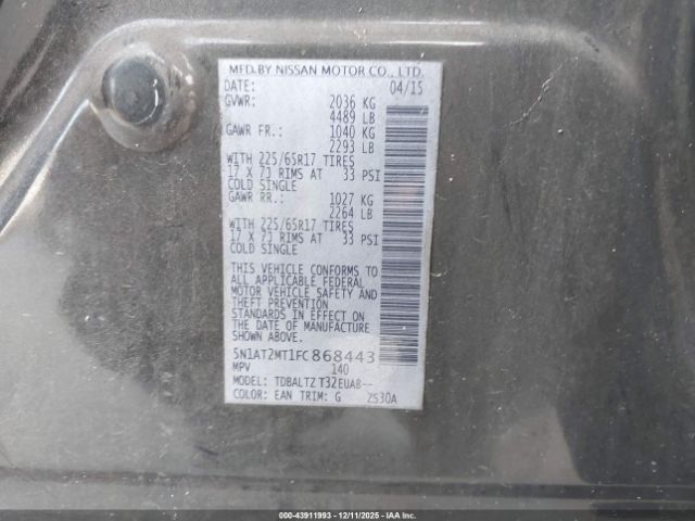 Nissan Rogue Sv Image 3