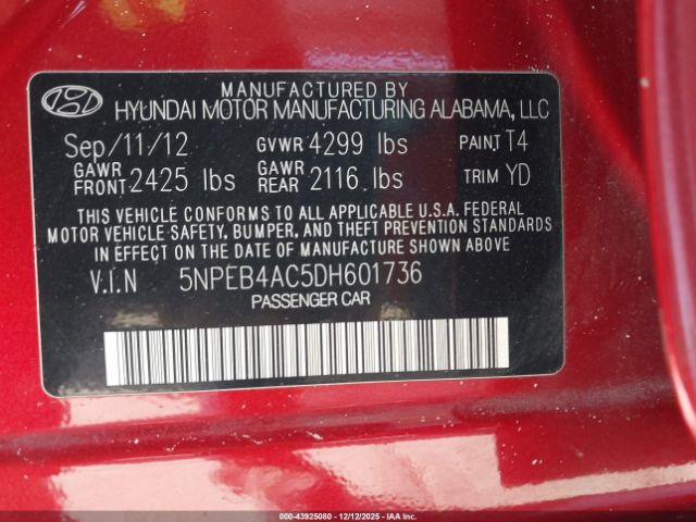 Hyundai SONATA Gls Image 12