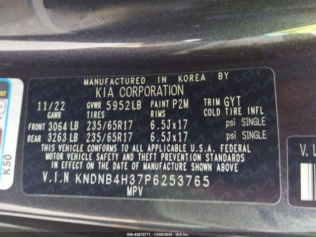 Kia Carnival Lx Seat Package Image 15